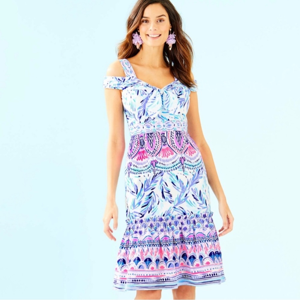 NWT Lilly Pulitzer Iva Midi Dress in Flock together